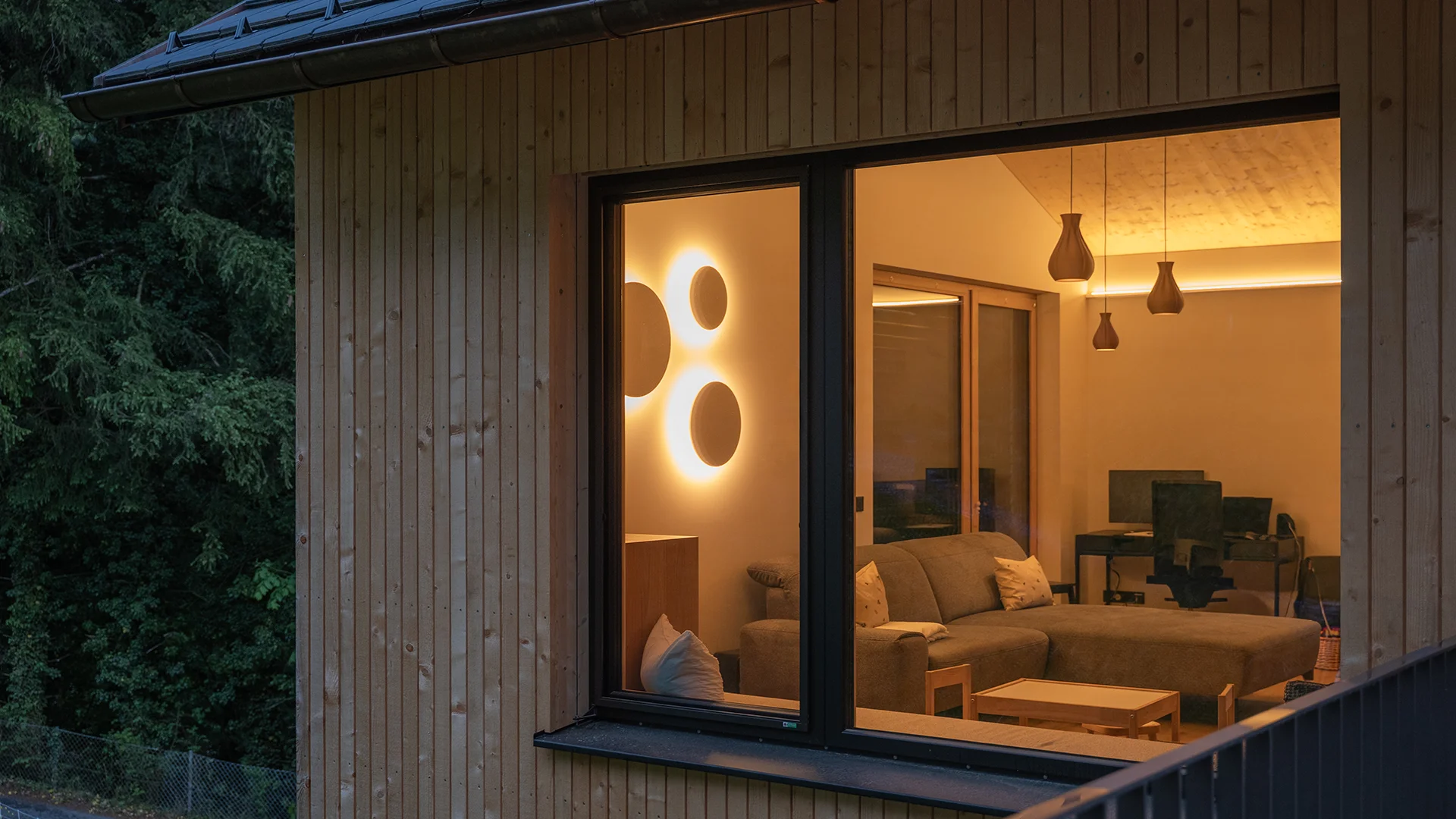 Lichtplanung für ein Holzhaus im Rheintal – Conceptlicht, Bild 1